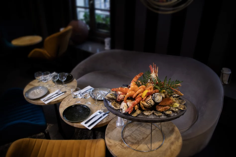 Plateau de fruits de mer à L’Ambiance des Halles