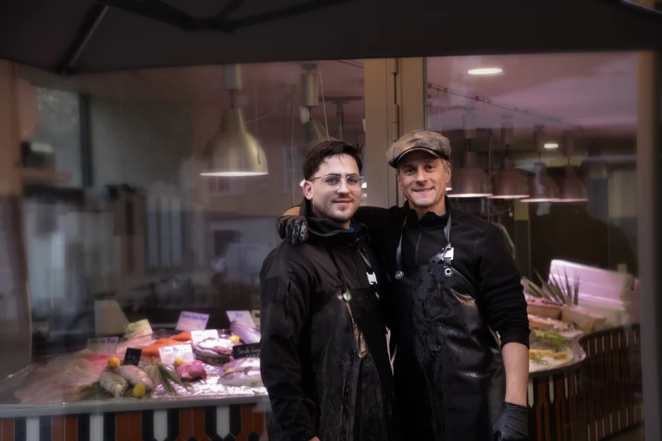 Steve Bagot et son fils, à L’Ambiance des Halles